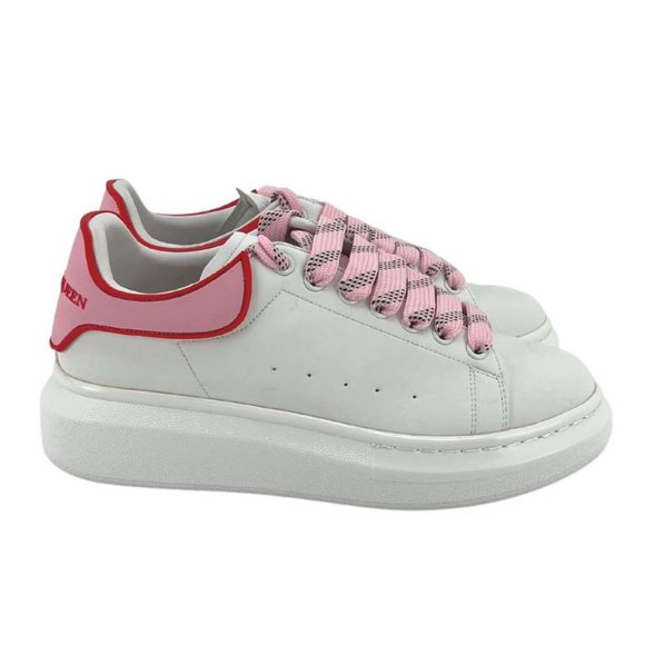 Alexander McQueen | Women's Pelles Gomma Sneaker | White, Pink & Red | Size 38 - Picture 3 of 9
